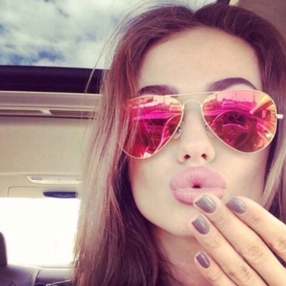 ๐ฅ Mirrored Flame Lens Classic Aviator Sunglasses - Picture 3 of 4
